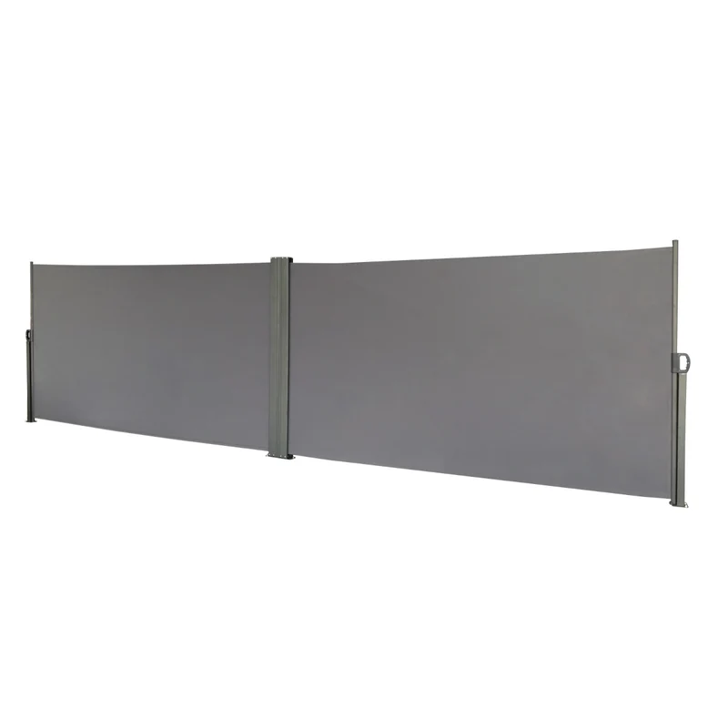 Doppel-Seitenmarkise 280g/m² Balkon-Markise Sonnenschutz Sichtschutz