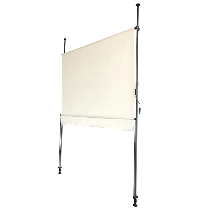 Klemmmarkise 280g/m² Balkon-Markise Vordach Sonnenschutz mit Handkurbel