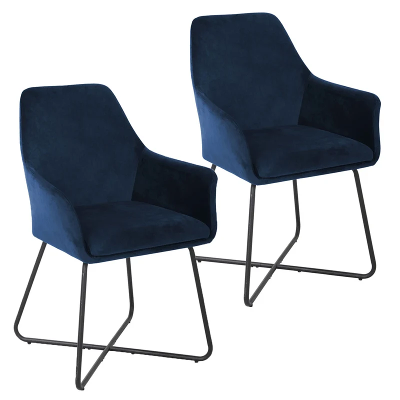 JOSIE Dining 2er Set Esszimmerstühle Sessel mit Armlehnen