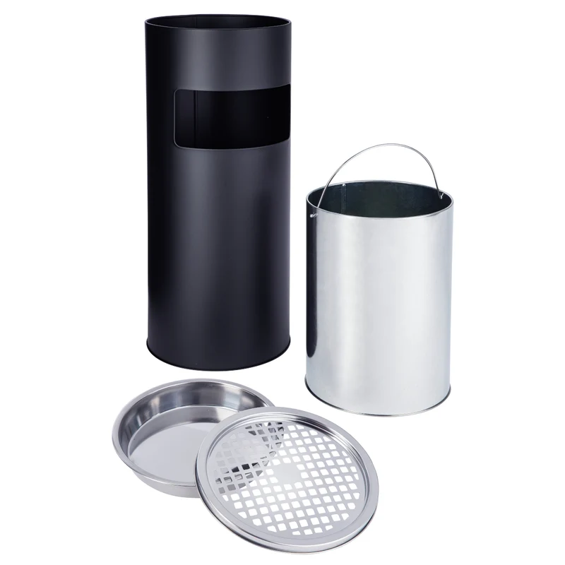 Standaschenbecher 30L Eimer Aschenbecher Müllleimer Ascher 60x25cm Sammler