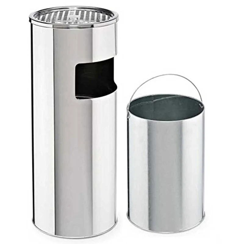 Standaschenbecher 30L Eimer Aschenbecher Müllleimer Ascher 60x25cm Sammler