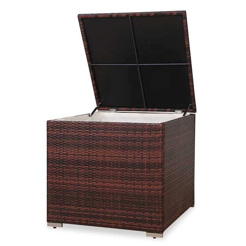 Auflagenbox Polyrattan Gartenbox Erweiterung Kissenbox LUGANO CALIFORNIA