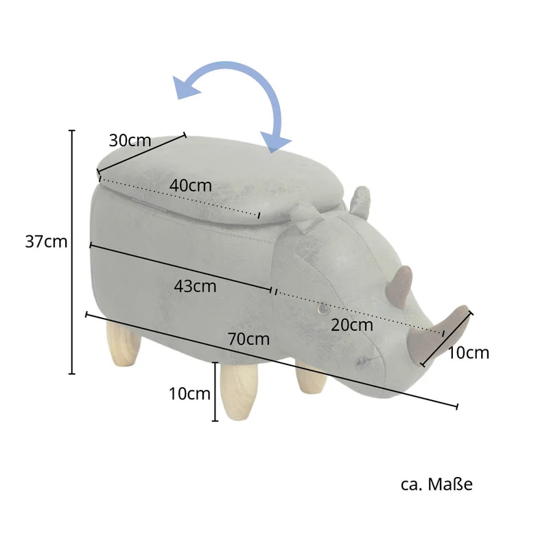 Tierhocker mit Staufach